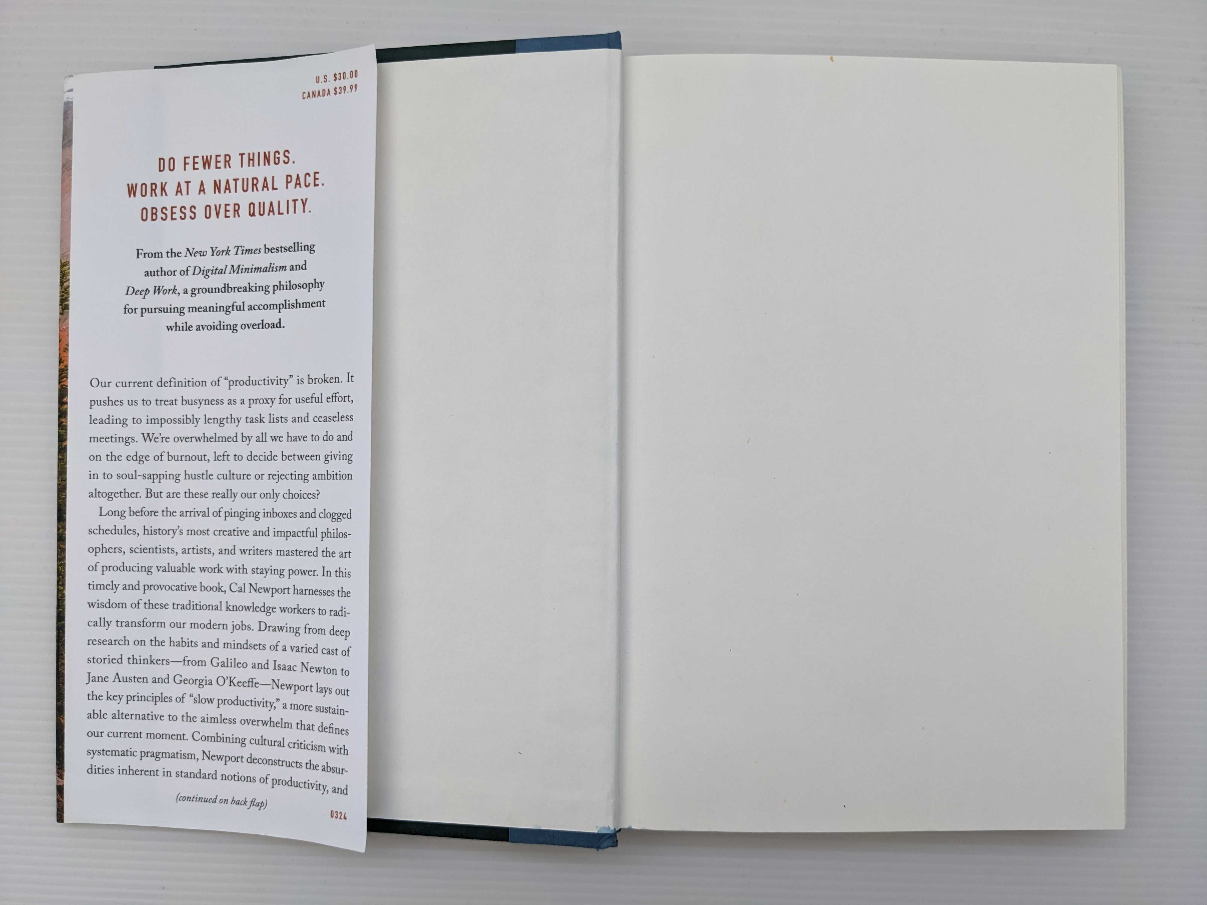 Slow Productivity. Cal Newport - Livro usado, capa dura
