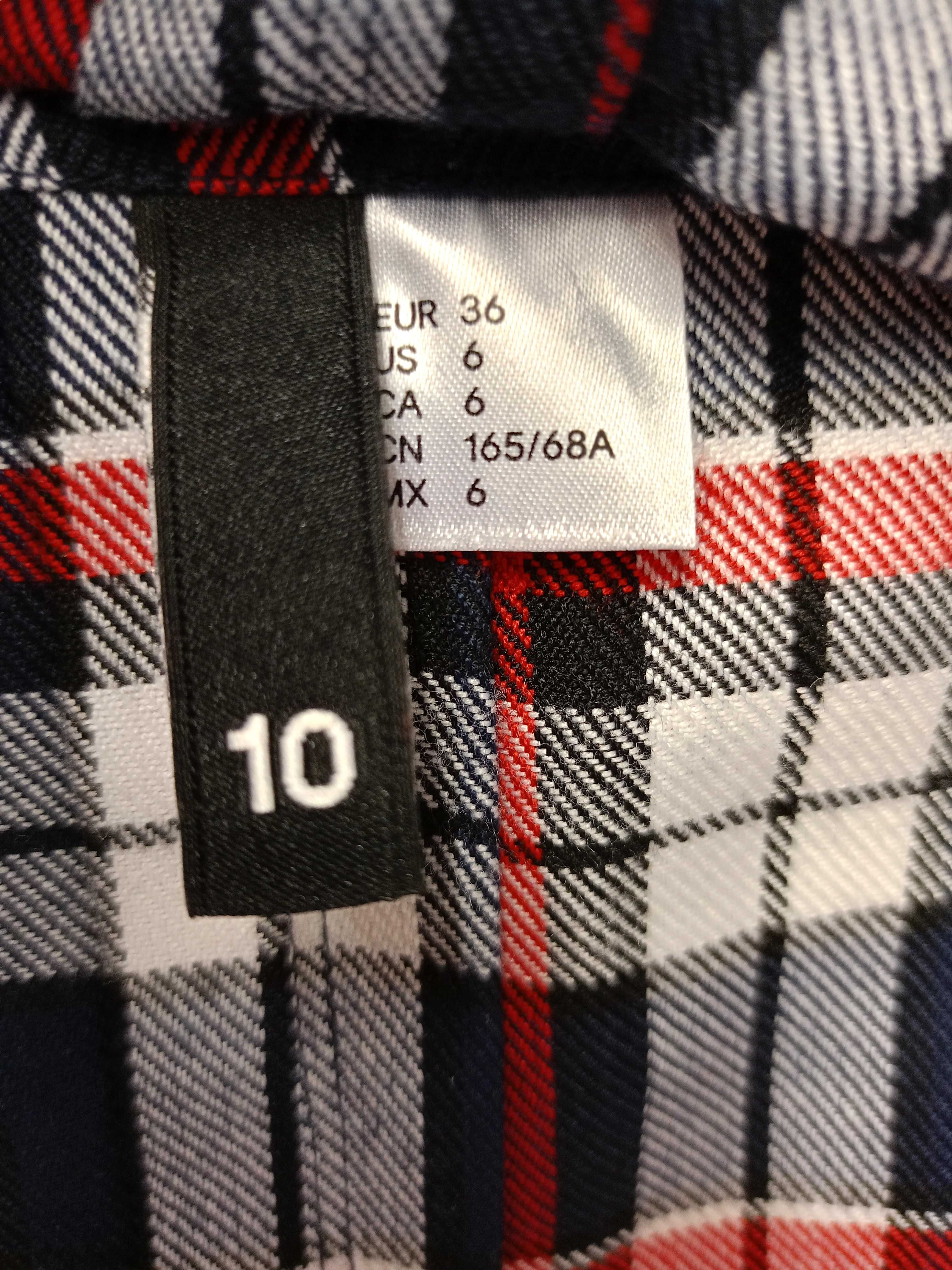 Spódniczka plisowana kratka H&M rozmiar 36 S dla dziewczynki 156 164