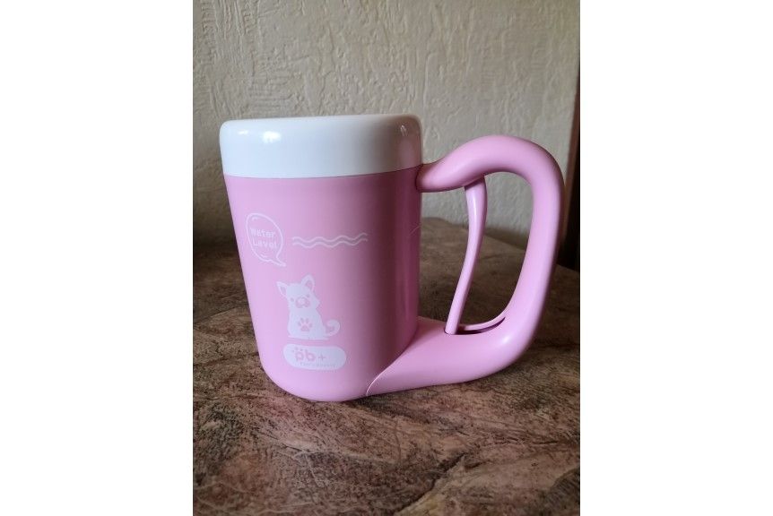 Caneca giratória que lava patas para Cão de pequeno porte ou gato