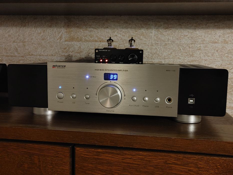 Advance Acoustic MAX150 klasa A+AB, usb `DAC, pilot