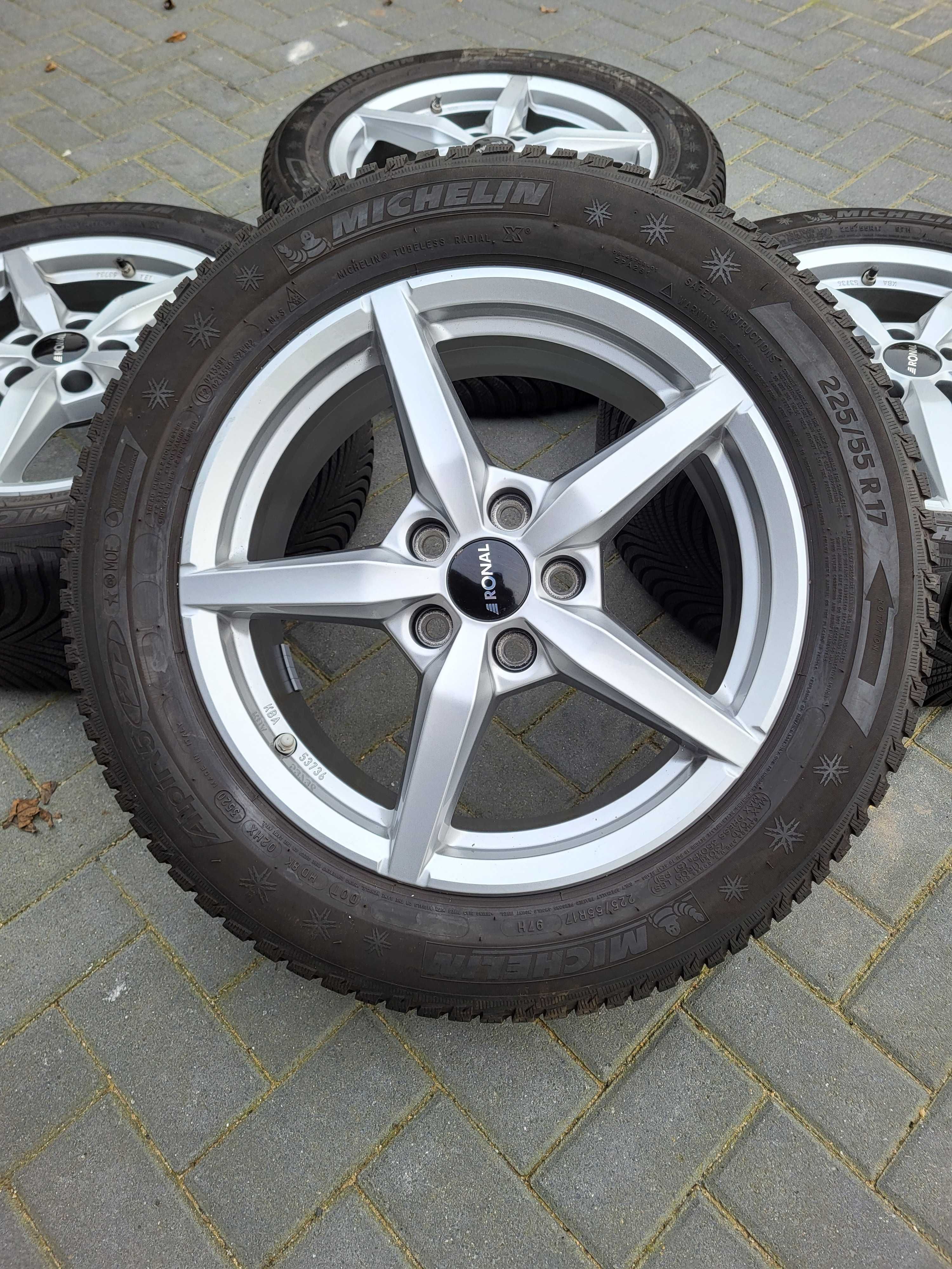 [K195] Koła zimowe BMW 17 Cali 5x112 Michelin 225/55/17 8mm 22r ET52