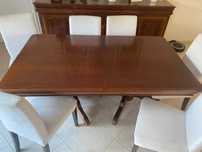 mesa de refeições em cerejeira (1,80x1,05m, extensível)