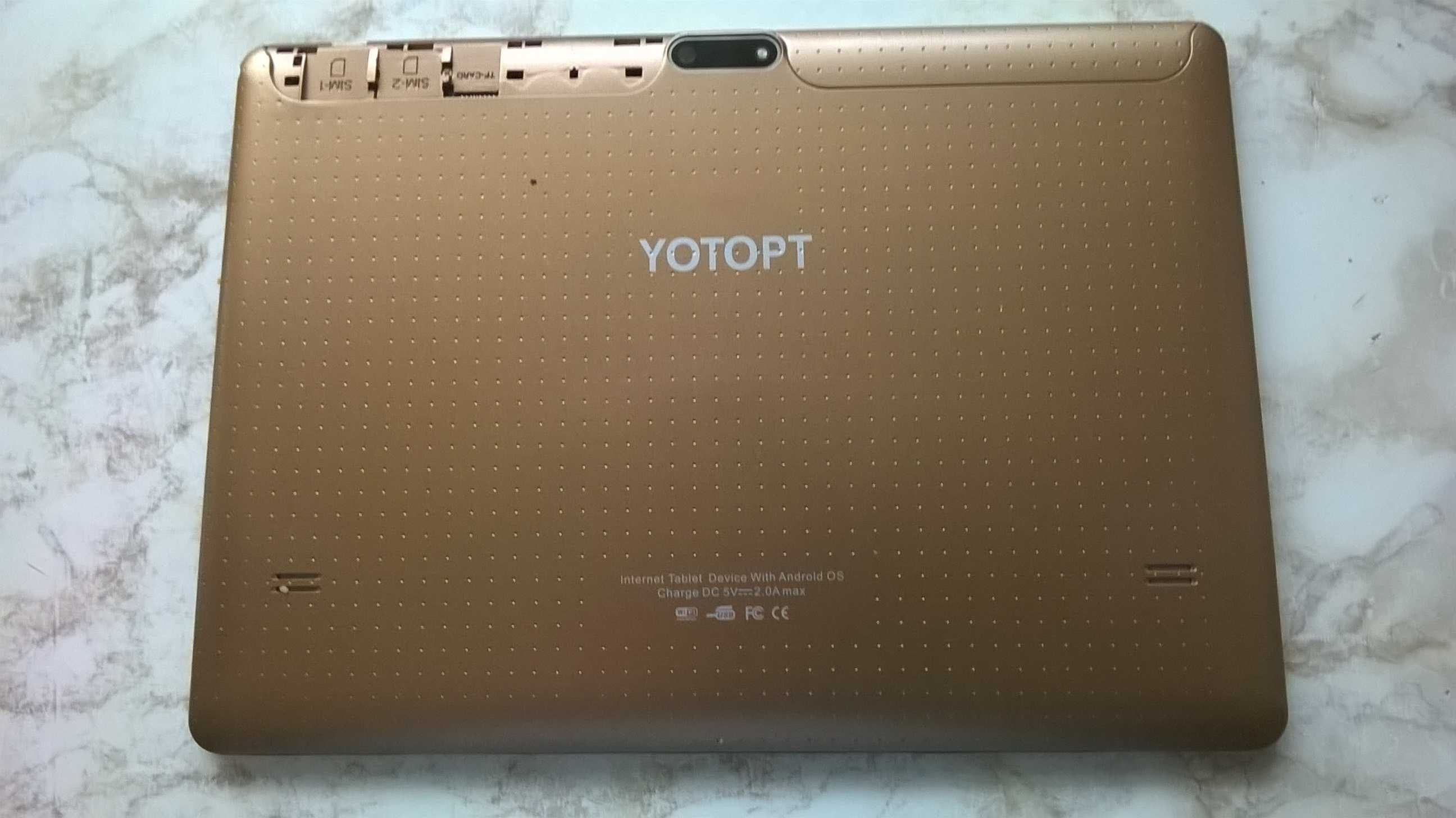 Tablet YOTOPT 10 cali; Android 9.0; 2 GB RAM - uszkodzony wyświetlacz