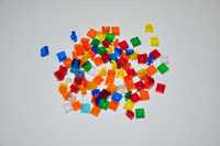 L1894. LEGO - Plate 1x1 transparentne mix kolorów, 100 szt.
