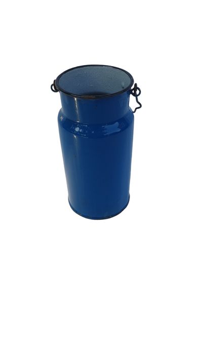 Bańka Emaliowana mleko jagody Gadżet do Wystroju w Starym Stylu