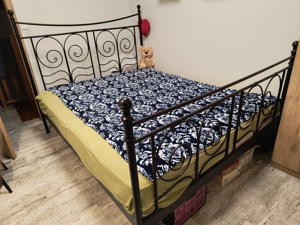 Łóżko metalowe 160x200 Ikea