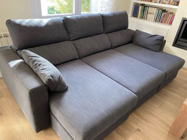 Sofá 3 lugares c/chaise longue ESKILSTUNA