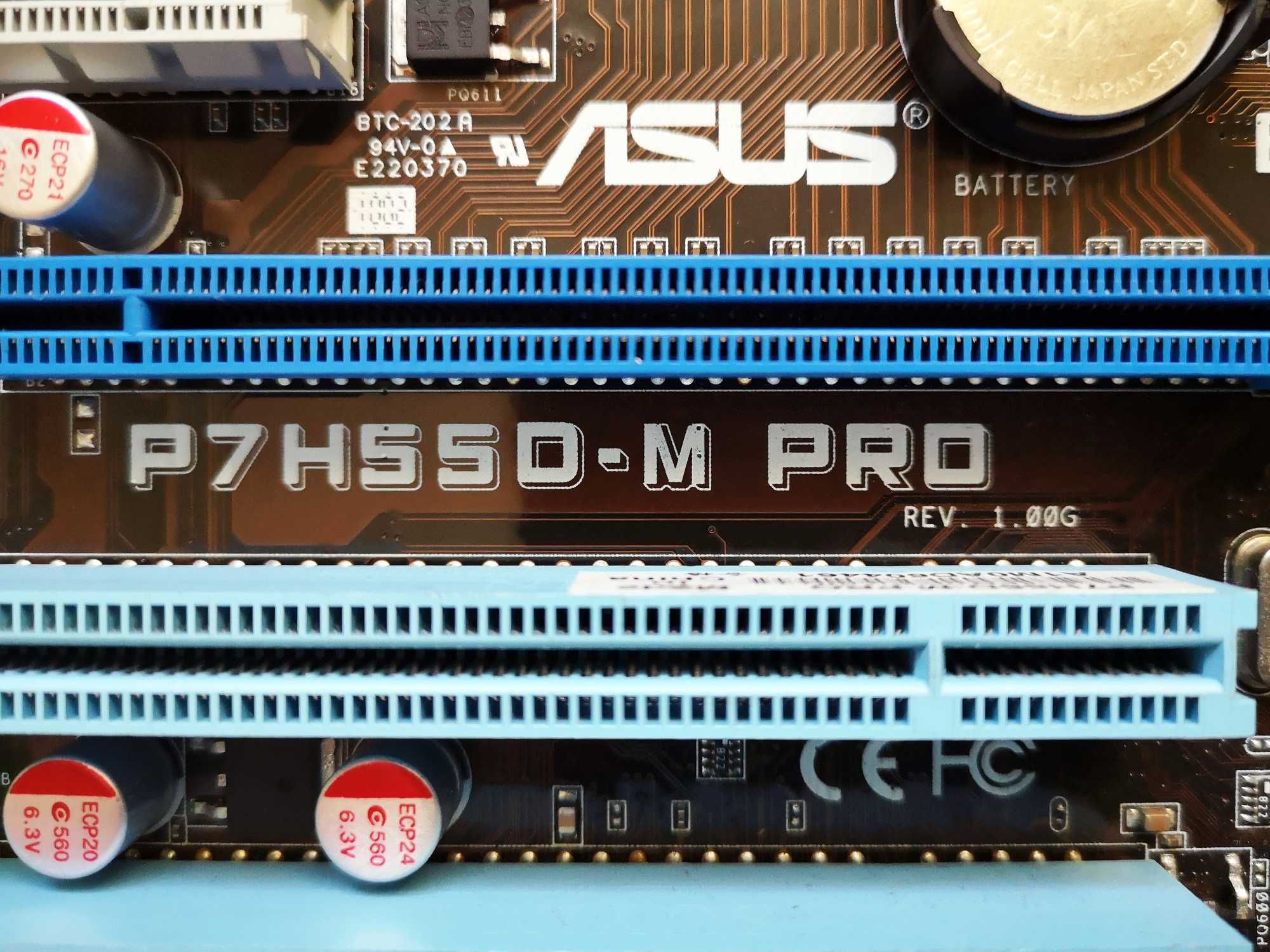 Материнська плата   Asus P7P55D-M PRO  (Socket 1156)