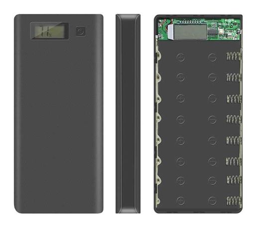 Корпус Power bank на 8 акумуляторів 18650 2.8А LCD Type-C micro USB