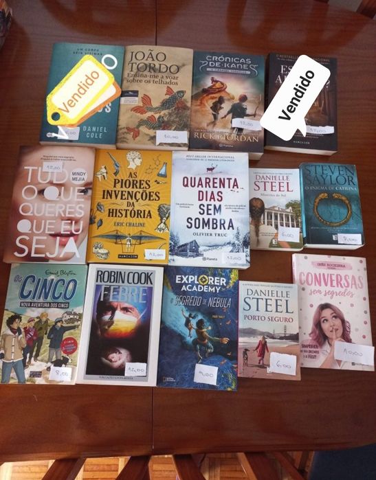 Livros variados de vários escritores