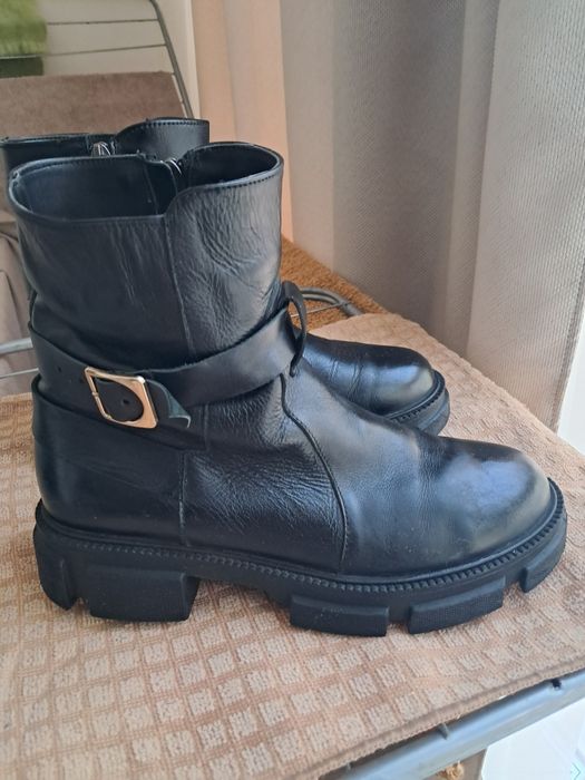 Чоботи сапоги ботинки натуральна шкіра