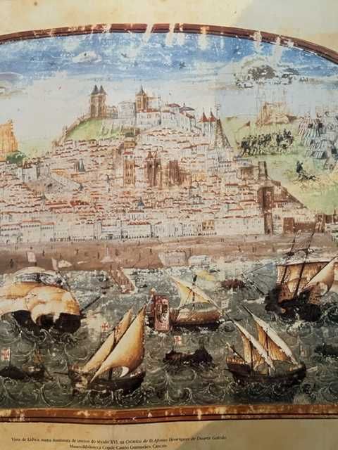 Estampa Lisboa antes do terramoto - Sec- XVI