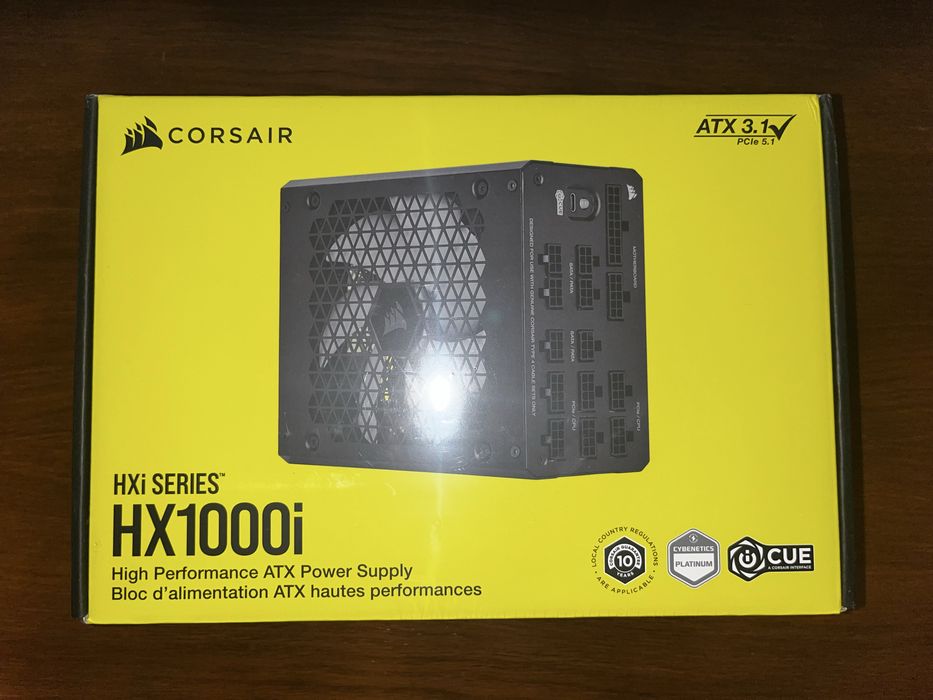 Fonte Corsair HX1000i – 1000W 80+ Platinum – NOVA Selada