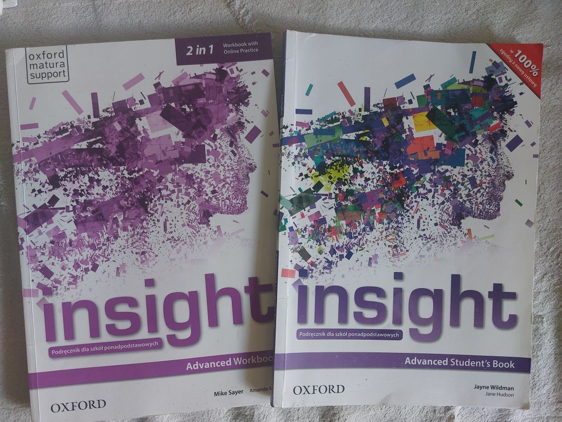 Insight Advanced workbook+ student's book podręcznik I ćwiczenia