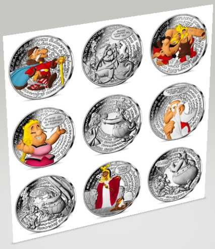 Moedas 10€ Prata  Série Astérix série 2ª vaga