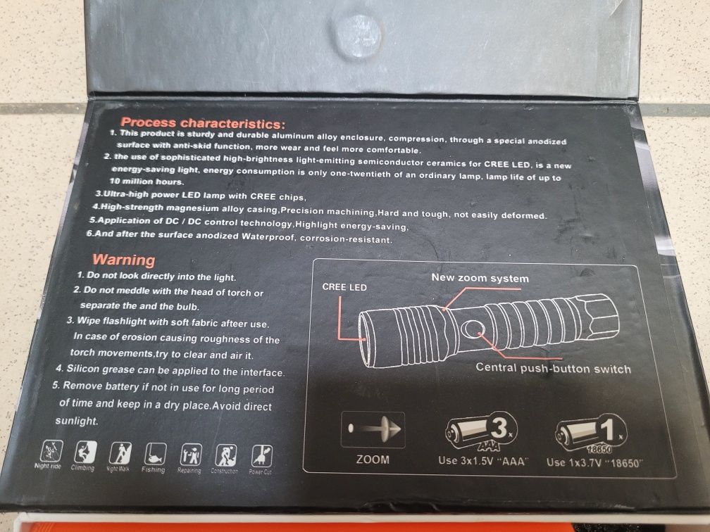 Latarka Power Style Cree LED 5000 Lumines