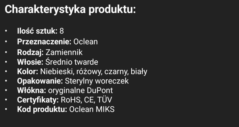 Końcówki do Oclean Air 2 Flow X Pro Find F1 Z1 X10