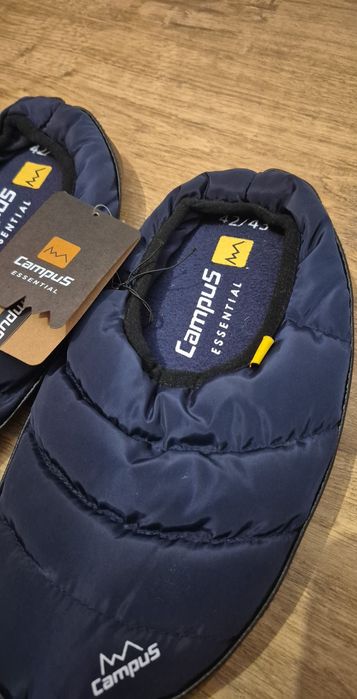 Campus pantofle ocieplane męskie granatowe praktyczne 42 43