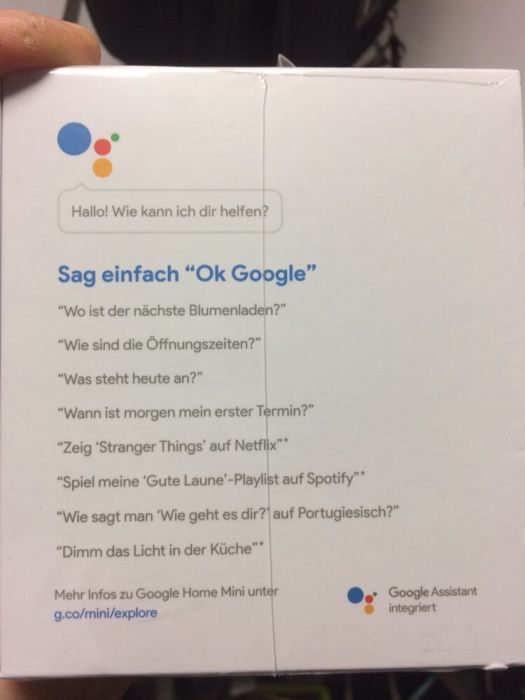 Google Home mini nowy
