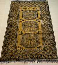 Stary sygnowany Afgan 183 # 109 Ręcznie tkany dywan z Afganistanu
