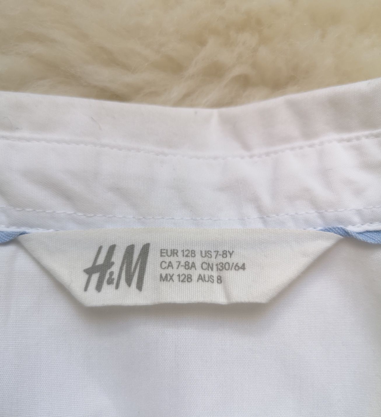 Elegancka koszula z krótkim rękawem | H&M | r. 128