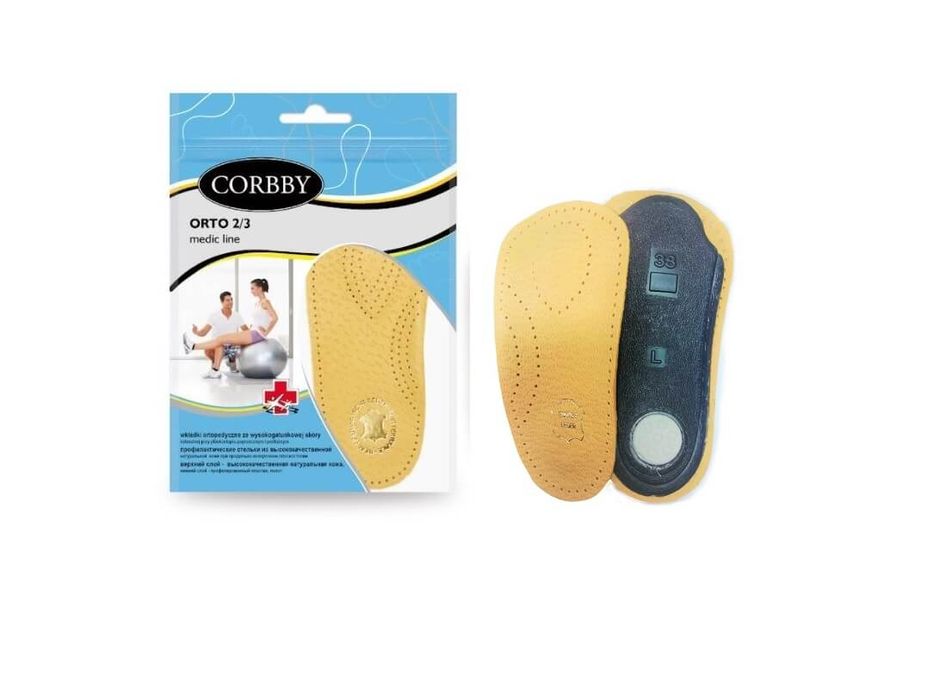 Ortopedyczne wkładki na płaskostopie do butów 2/3 45/46