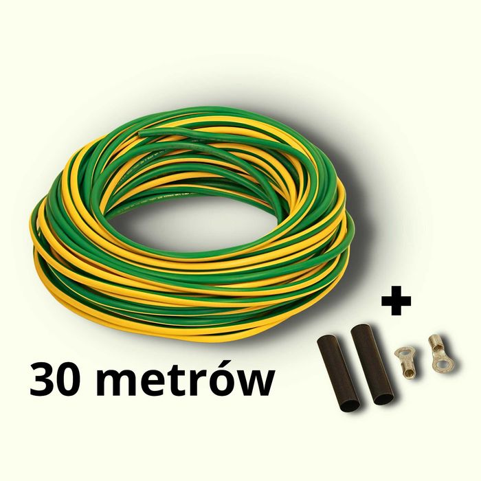 Kabel przewód LGY 30m CU  odpowiednik 10mm2 CU Boat Cable Premium