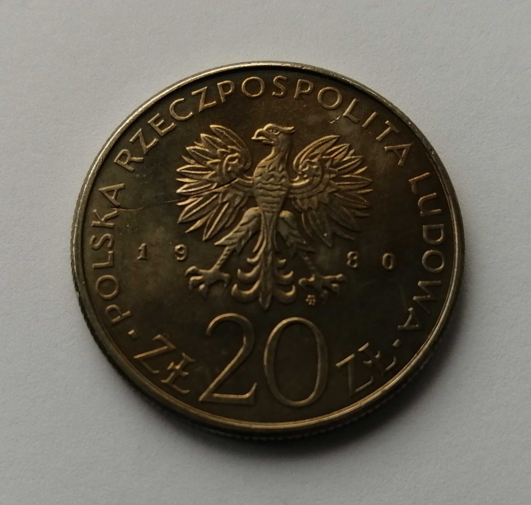 Moneta - 20 złotych 1980 rok. Dar Pomorza