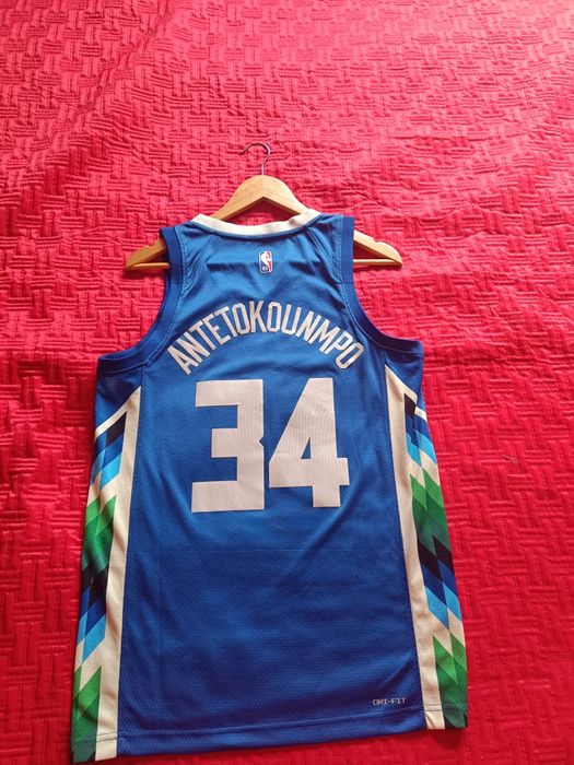 Jersey da NBA - Giannis Antetokounmpo, Bucks (portes grátis)