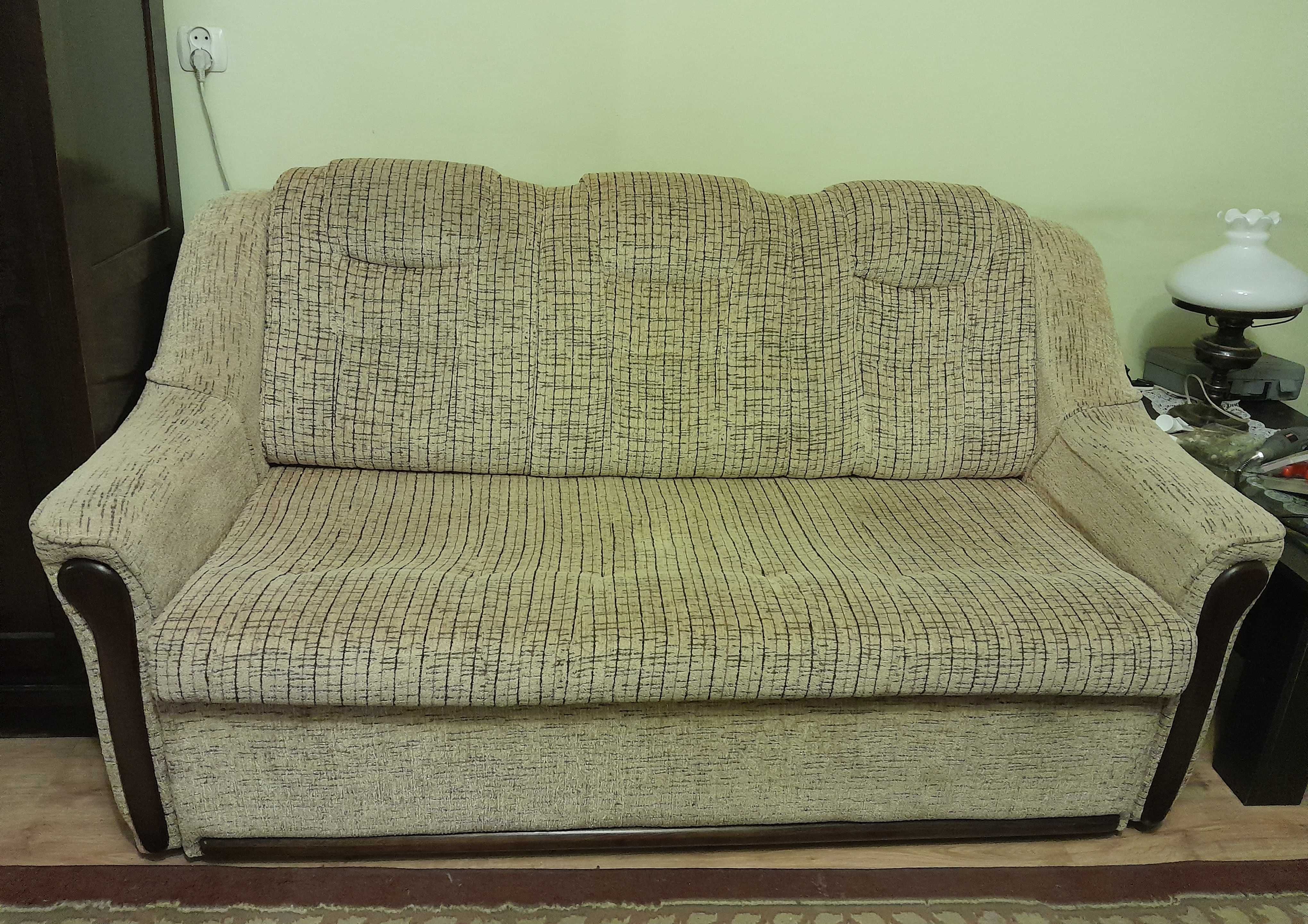 Sofa rozkladana, wersalka , 2 fotele