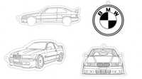 Brelok drewno BMW Logo E36 E46