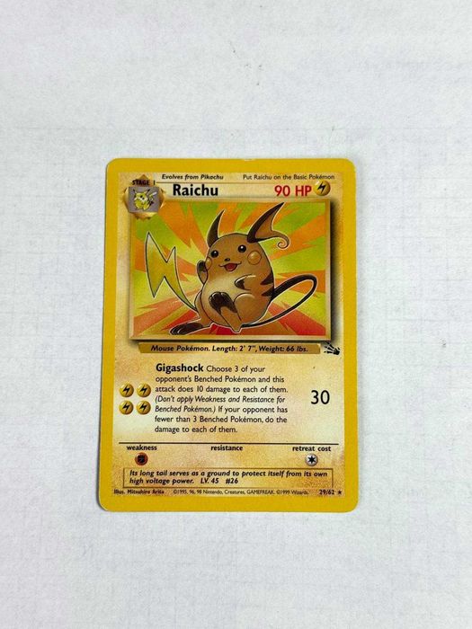 Cartas Originais Pokémon TCG - Edição Fossil