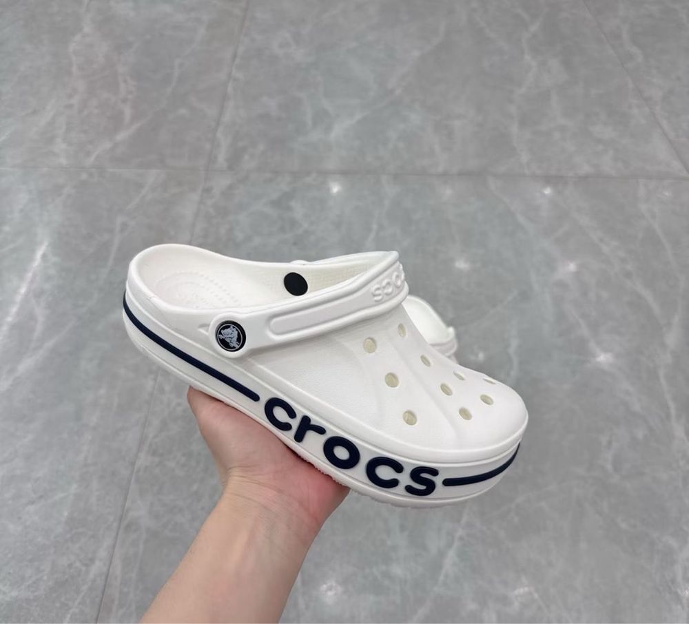 Crocs white Крокси білі унісекс