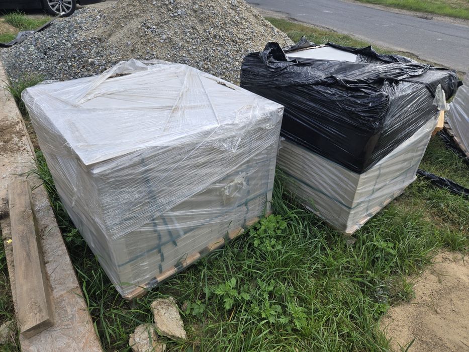 Gres płyty płytki tarasowe Stargres Stark White 90x90 20mm 2cm