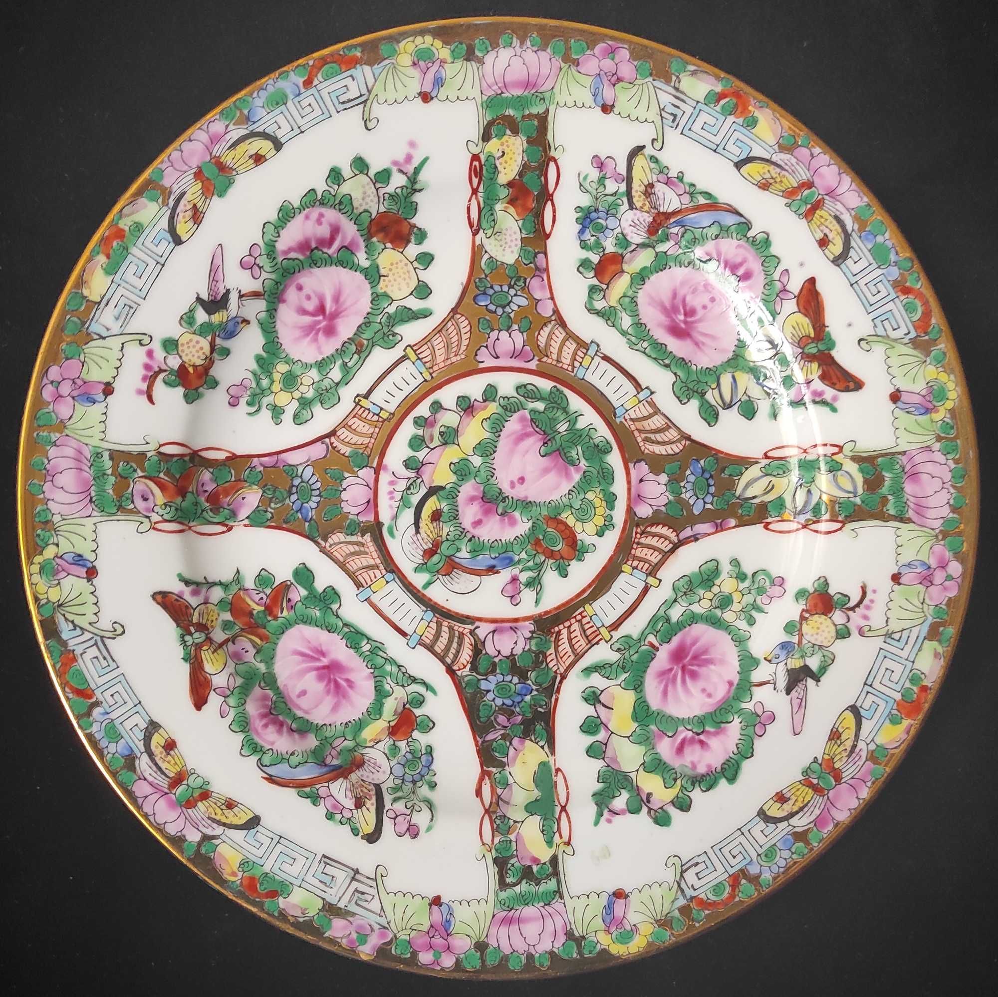 Chińska porcelana chiński talerz porcelanowy ręcznie malowany 20 cm