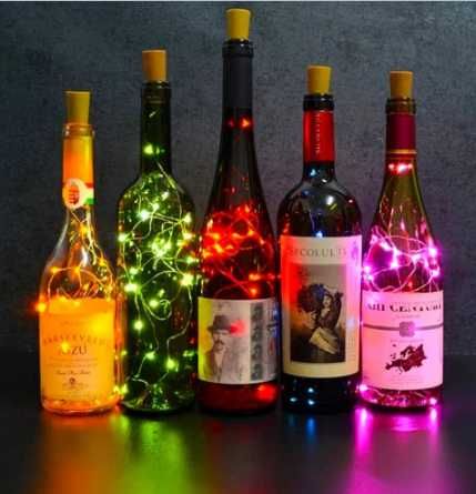 LED светодиодная гирлянда  украшение в бутылку и вазу