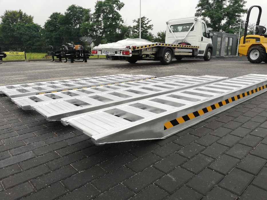 Najazdy Aluminiowe 3M 6ton Lekkie i wytrzymałe rampy trapy RATY 0%