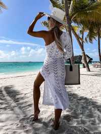 Sukienka plażowa narzuta narzutka na plażę na strój kąpielowy