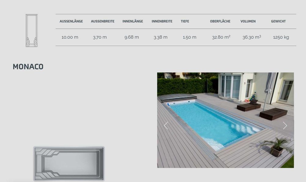 Basen ceramiczno-karbonowy 10,0x3,7x1,5m DOŻYWOTNIA GWARANC bez betonu