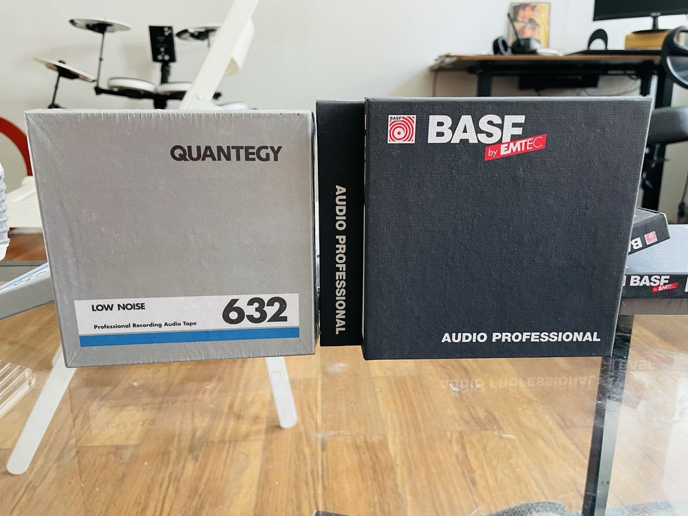 Profesjonalne taśmy szpulowe Basf SM 911 i quantegy low noise 632