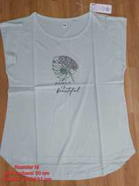 T- shirt damski/ miętowy - rozmiar M