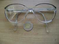 Starocie z PRL Okulary damskie korekcyjne +3 dioptrie rozstaw 13 cm