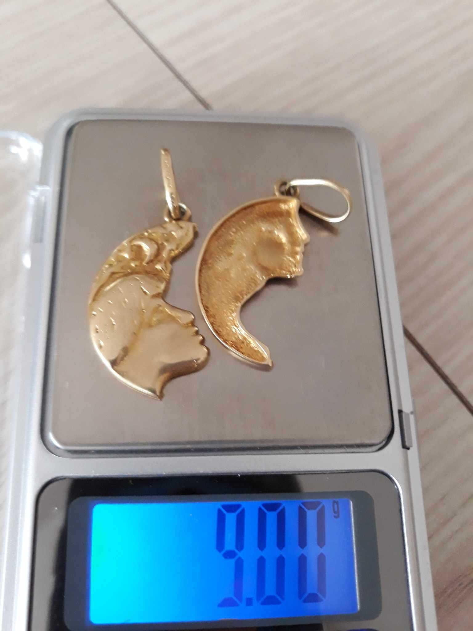 Zawieszka złota podwójna pr-585