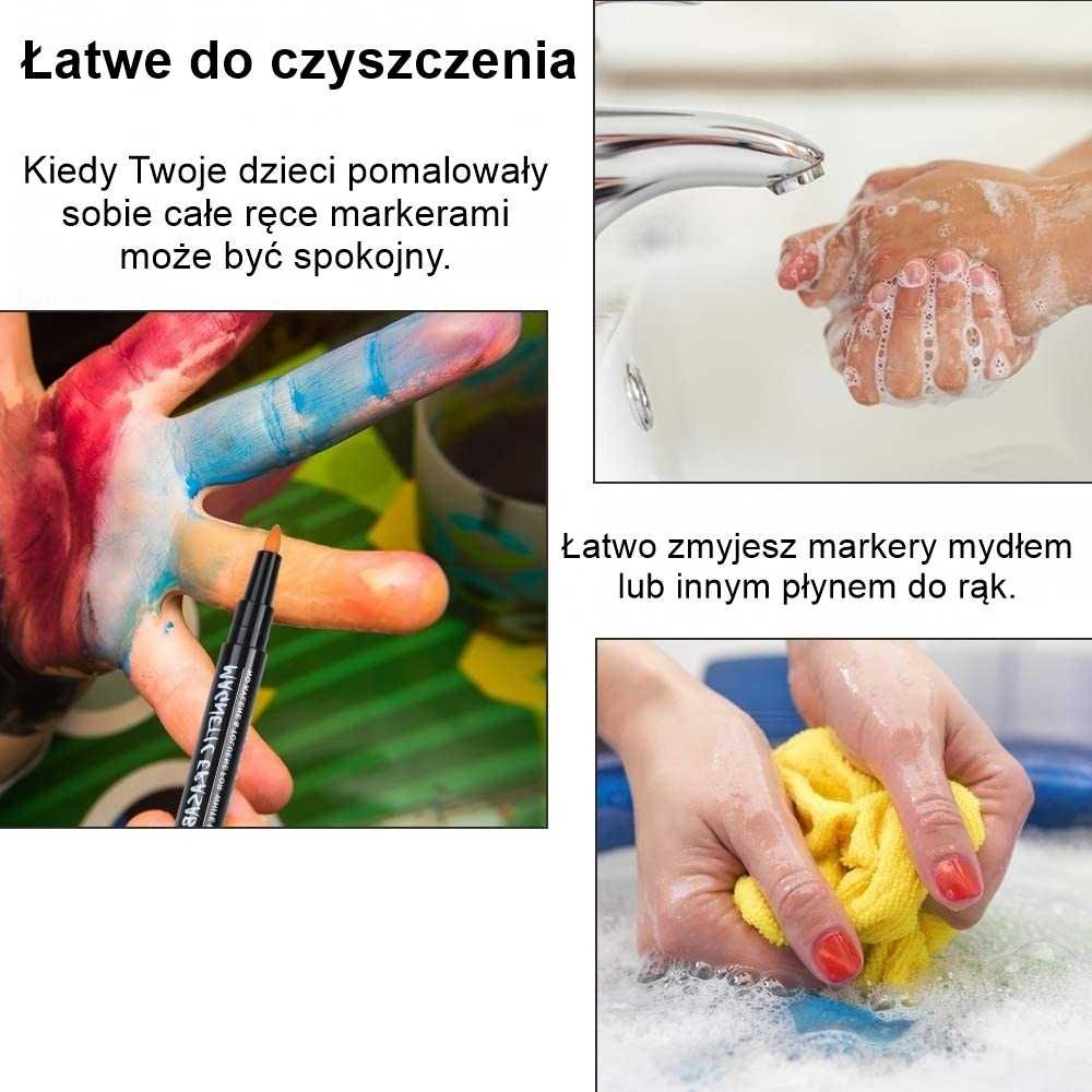 Zestaw Markerów Do Tablic Suchościeralnych Mazaki Pisaki