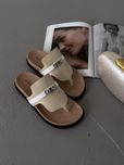 Шльопанці Hermes Empire sandal Apricot Leather