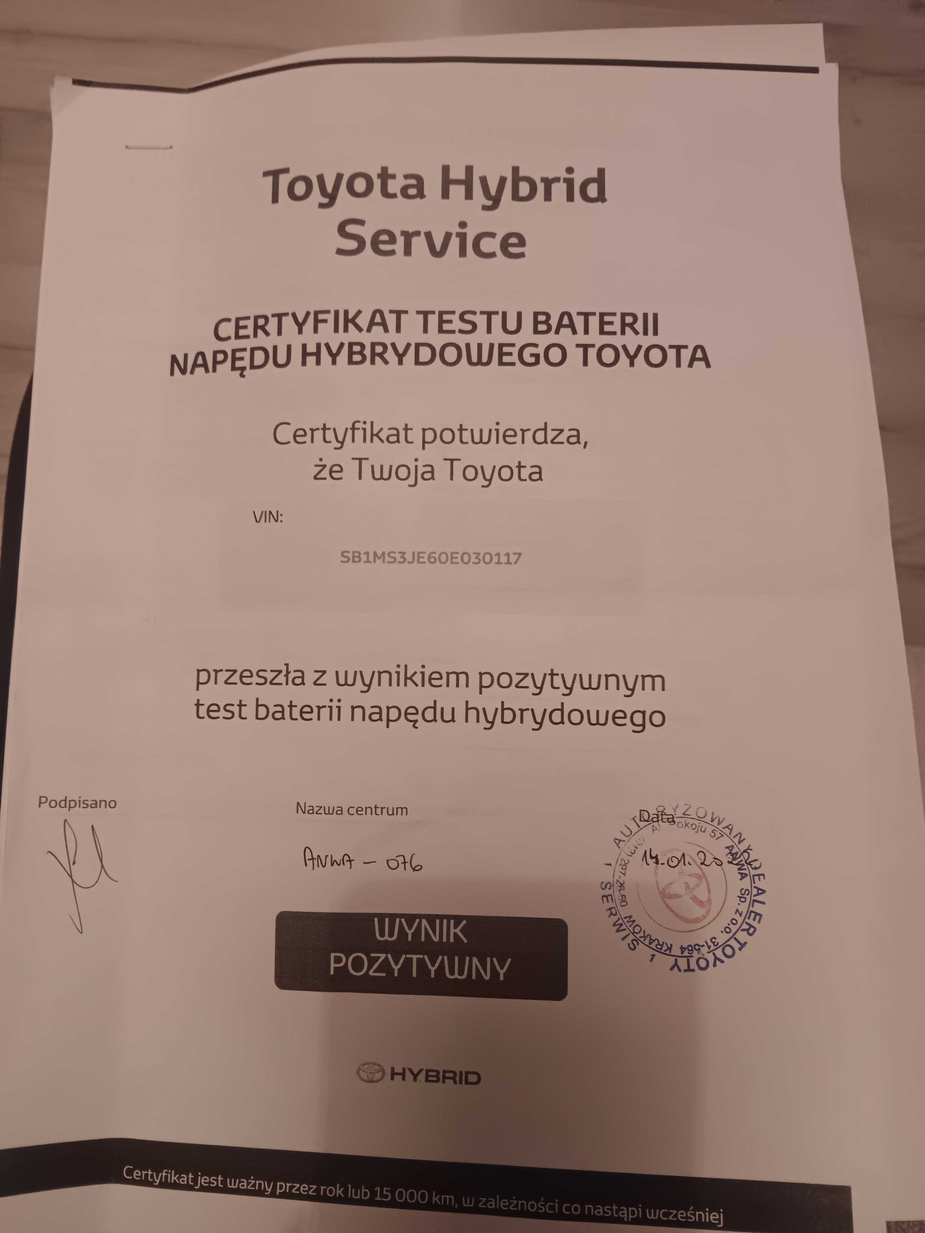 Toyota auris hybryda automat hybryda