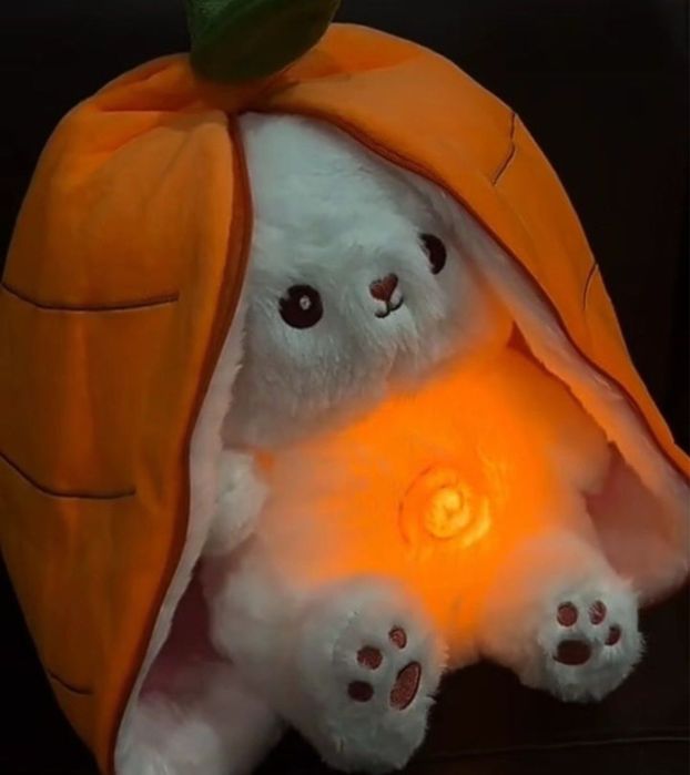 Дихаючий заєць світиться,грає мелодії,дихає