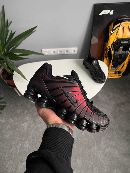 !SALE! Nike Shox TL Black Red Gradient 36 37 38 39 40 41 42 43 44 45