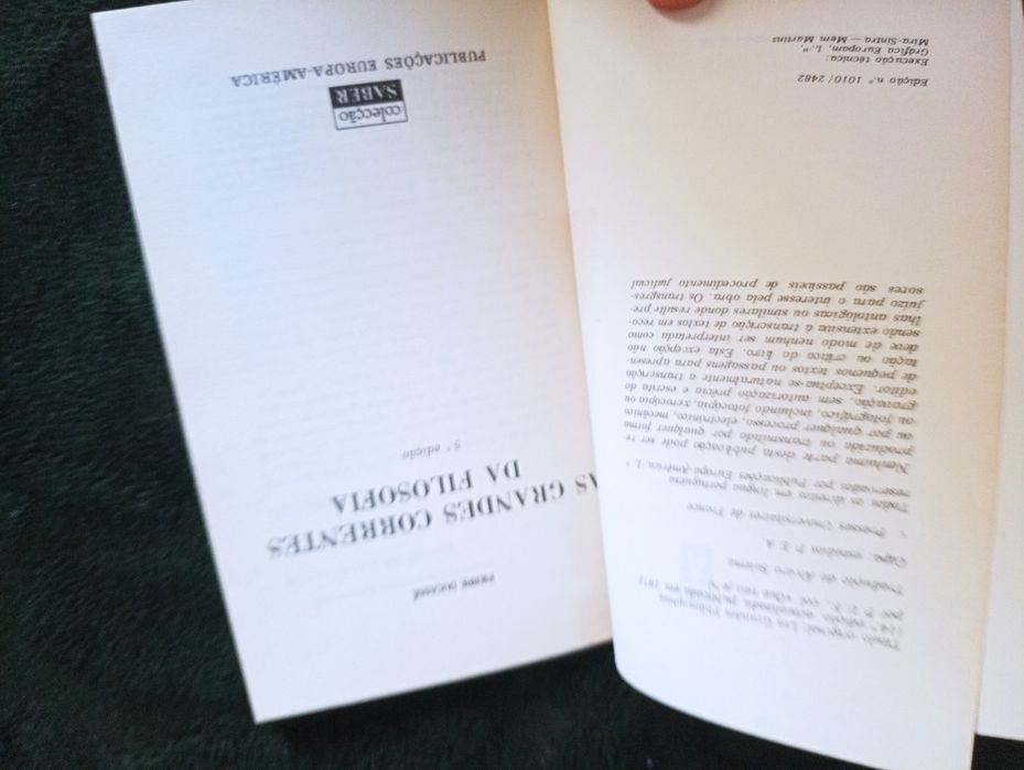 Pierre Ducassé - As Grandes Correntes da Filosofia 	- 1978.