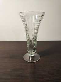 Stary szklany wazon PRL